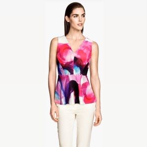 Watercolour Peplum Top